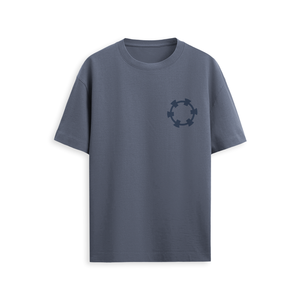 Tape B - Two Tone B Tee - Navy