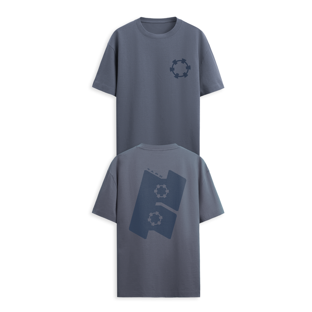 Tape B - Two Tone B Tee - Navy