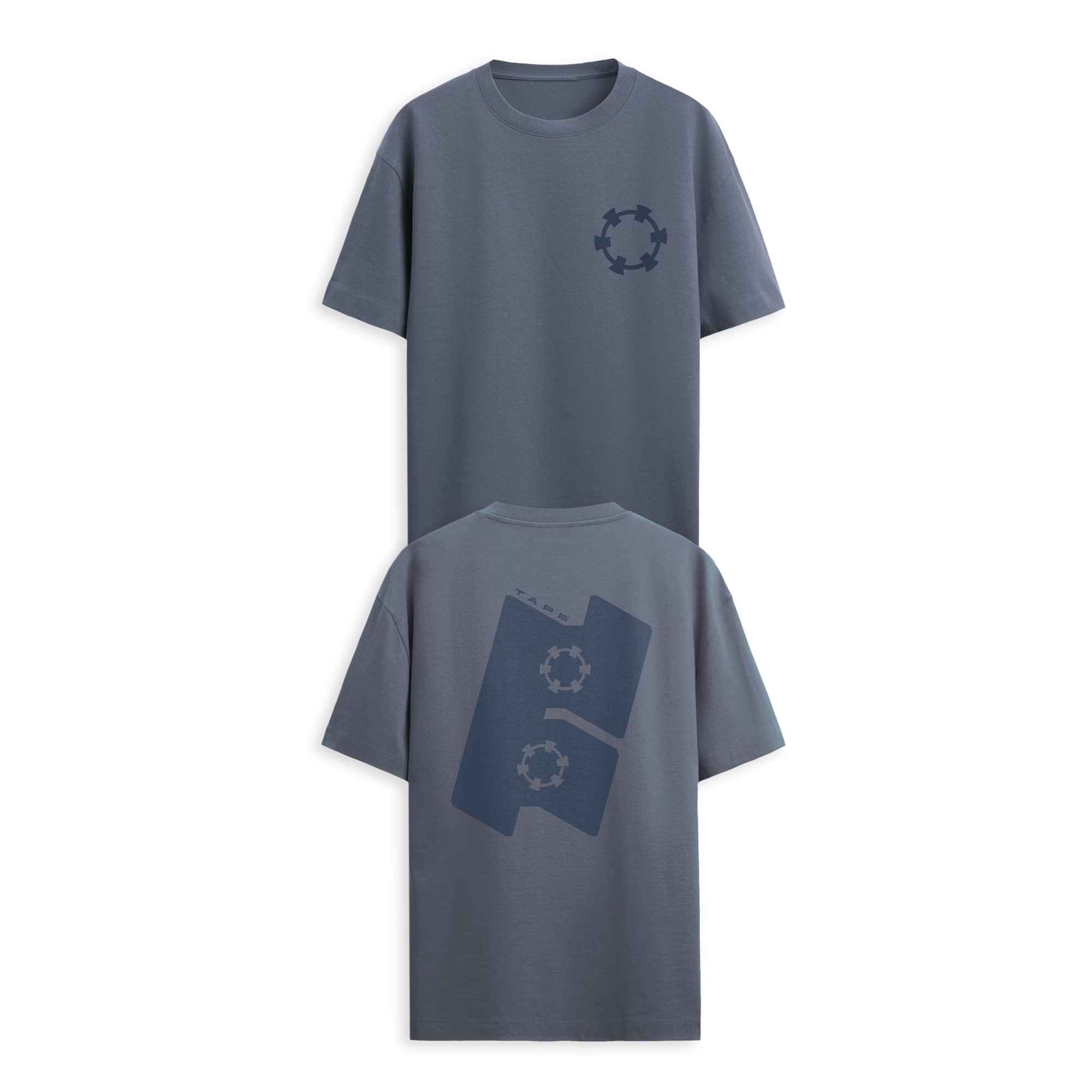 Tape B - Two Tone B Tee - Navy