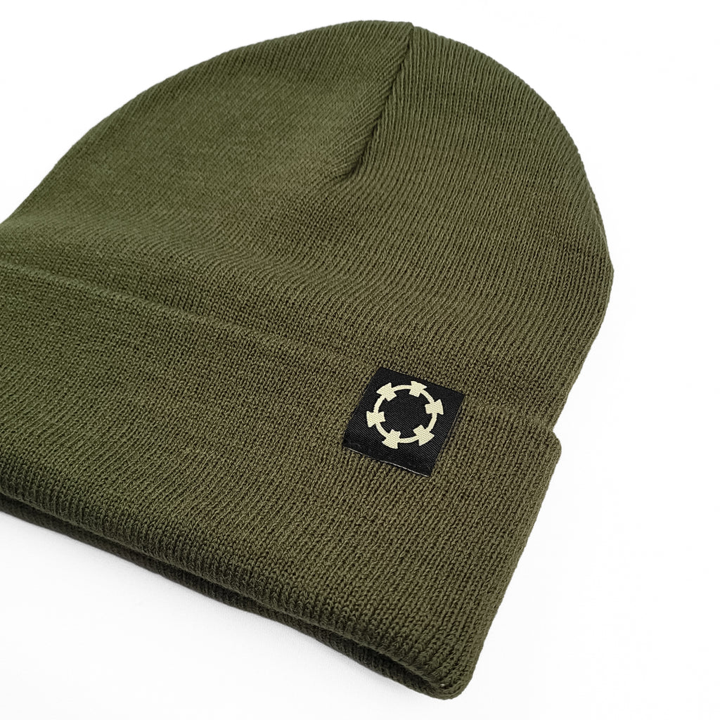 Tape B - Logo Beanie - Olive Green