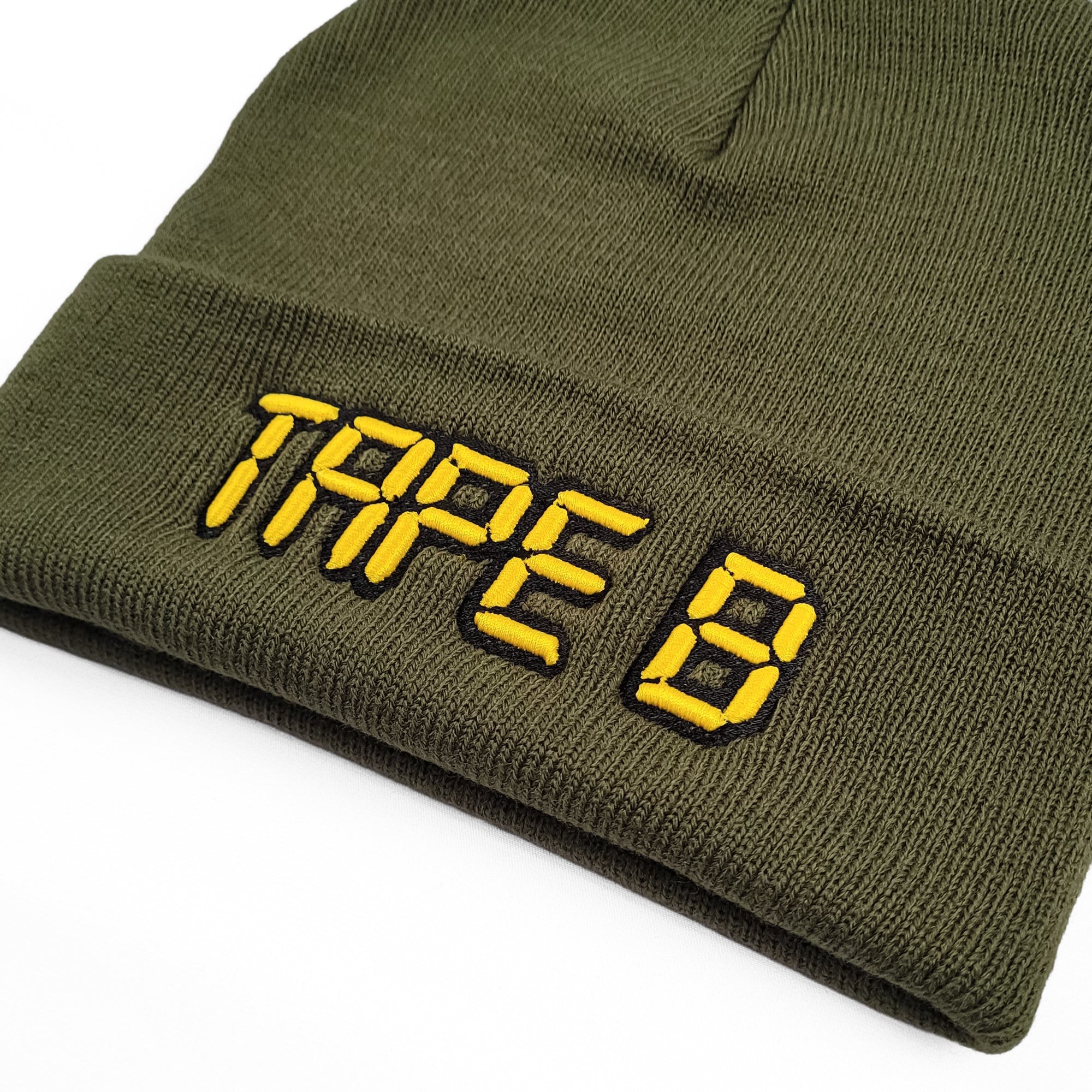 (Limited Time Pre Sale) Tape B - Logo Beanie - Olive Green