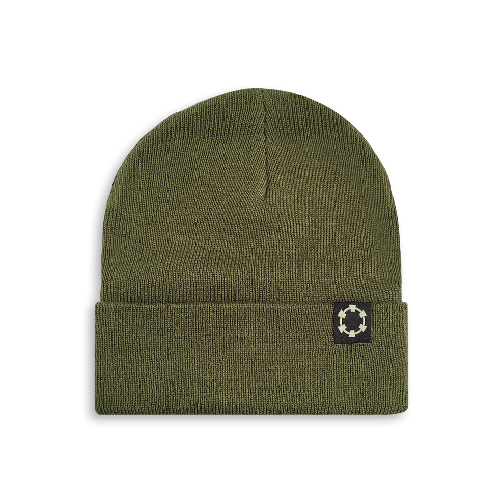 Tape B - Logo Beanie - Olive Green