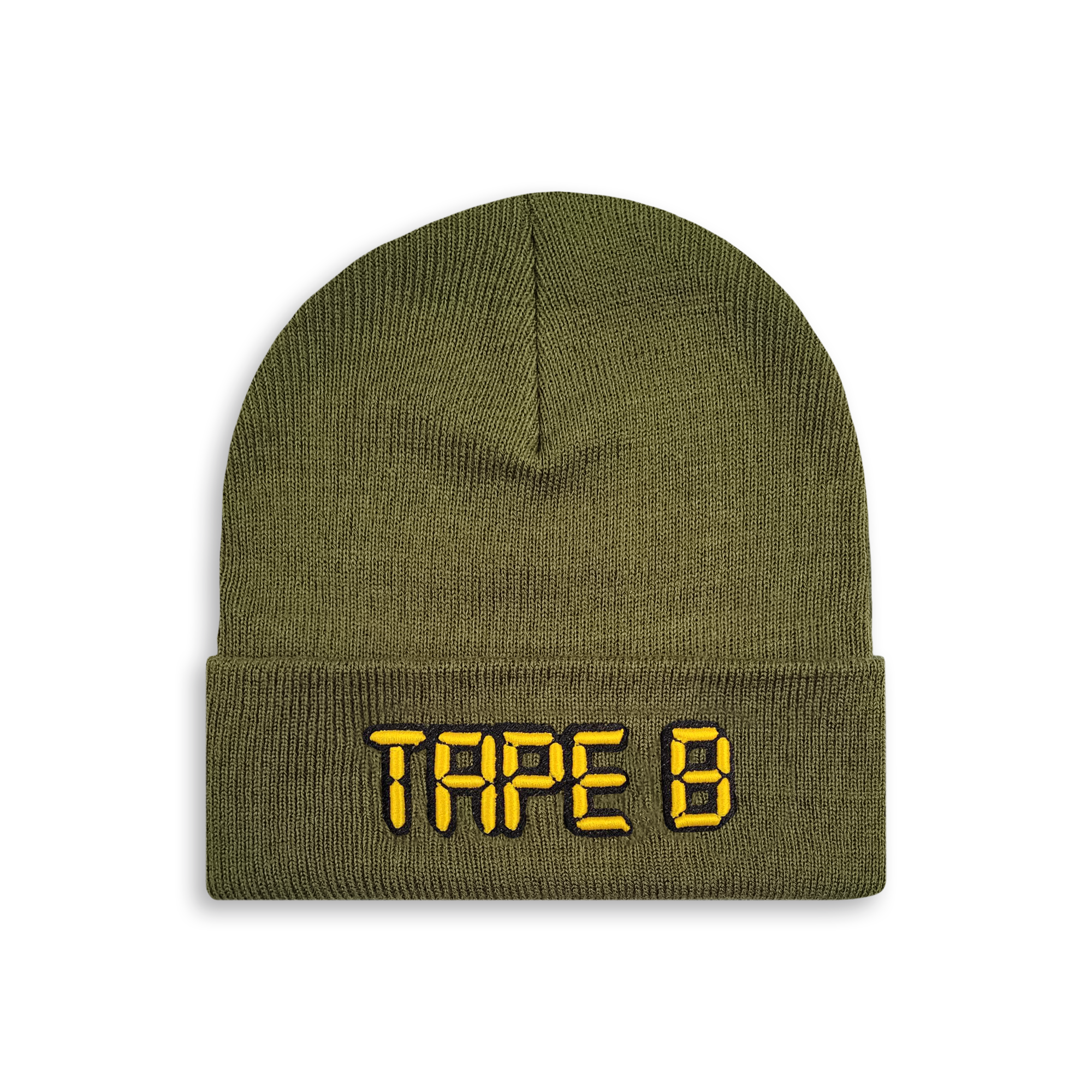 (Limited Time Pre Sale) Tape B - Logo Beanie - Olive Green