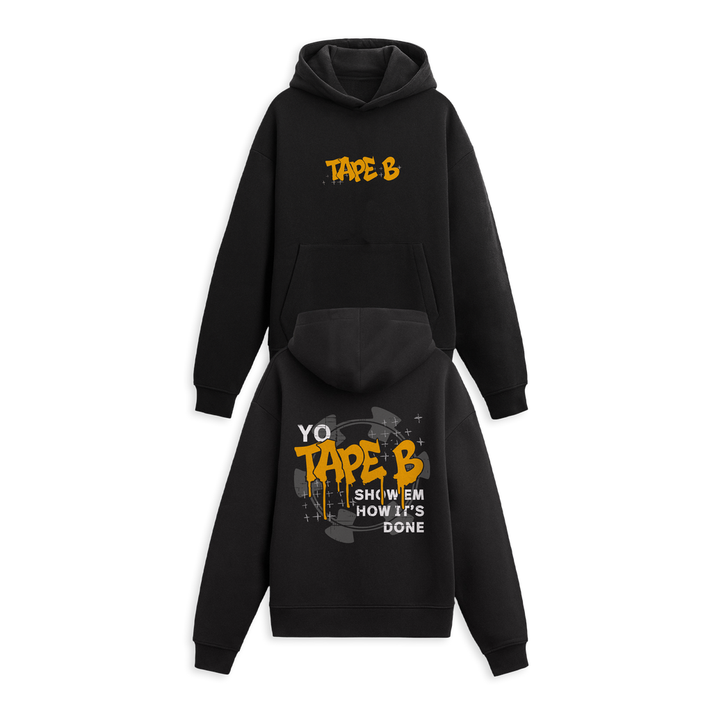 Tape B - Drippin Hoodie - Black