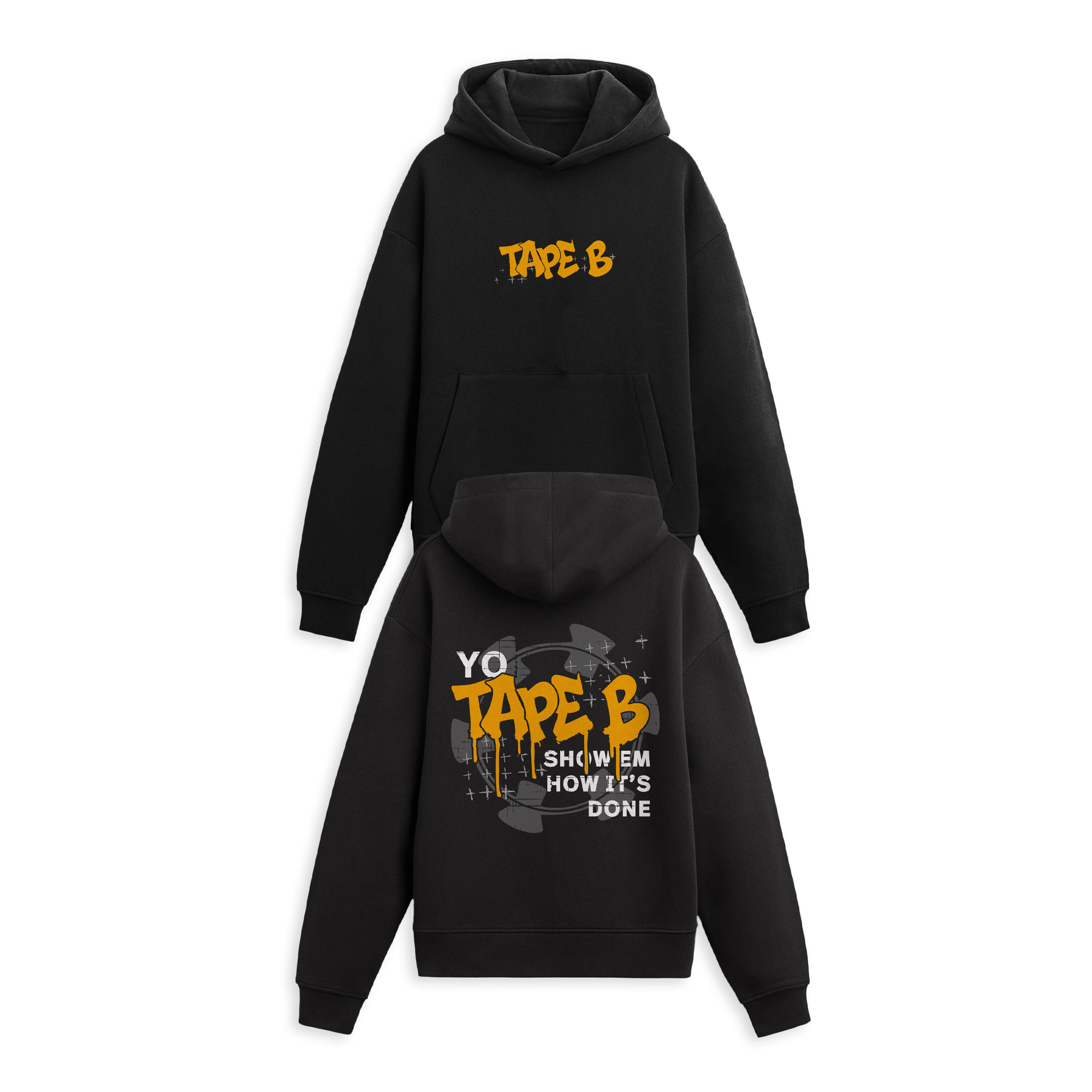 Tape B - Drippin Hoodie - Black