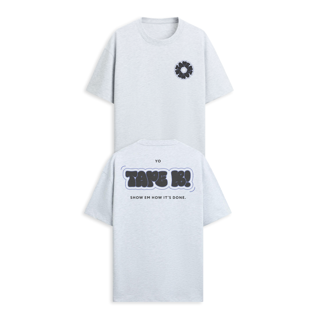 Tape B - Donut Tee - Heather Grey