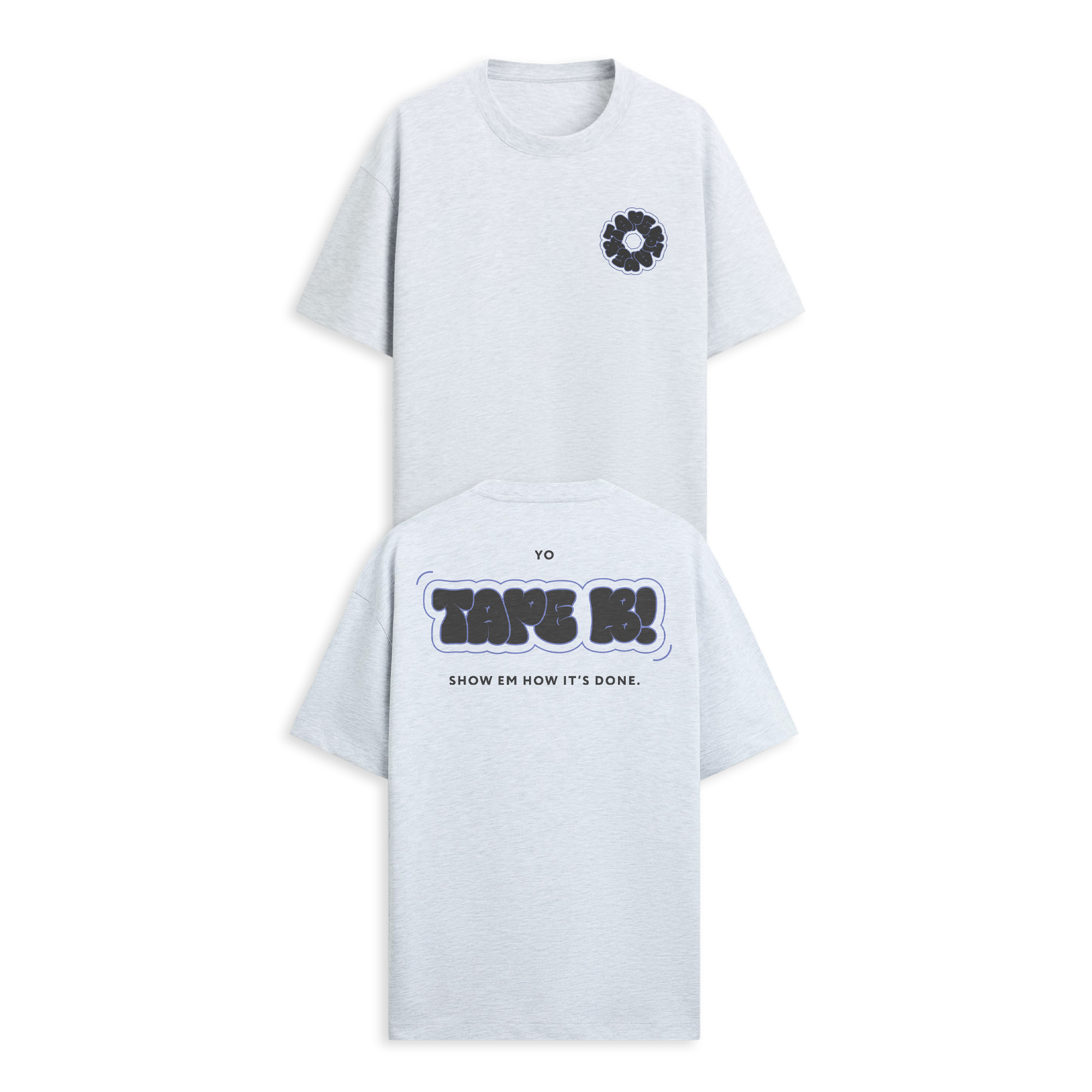 Tape B - Donut Tee - Heather Grey