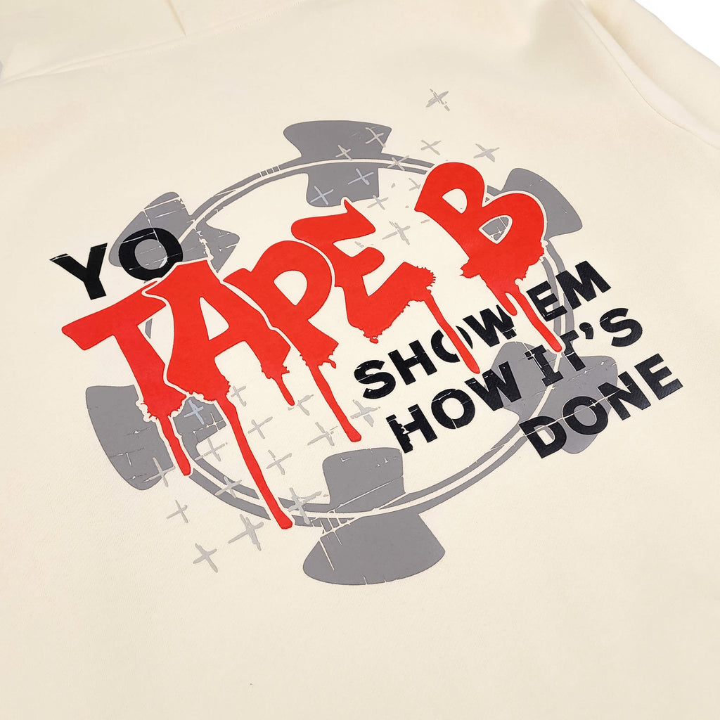 Tape B - Drippin Hoodie - Bone
