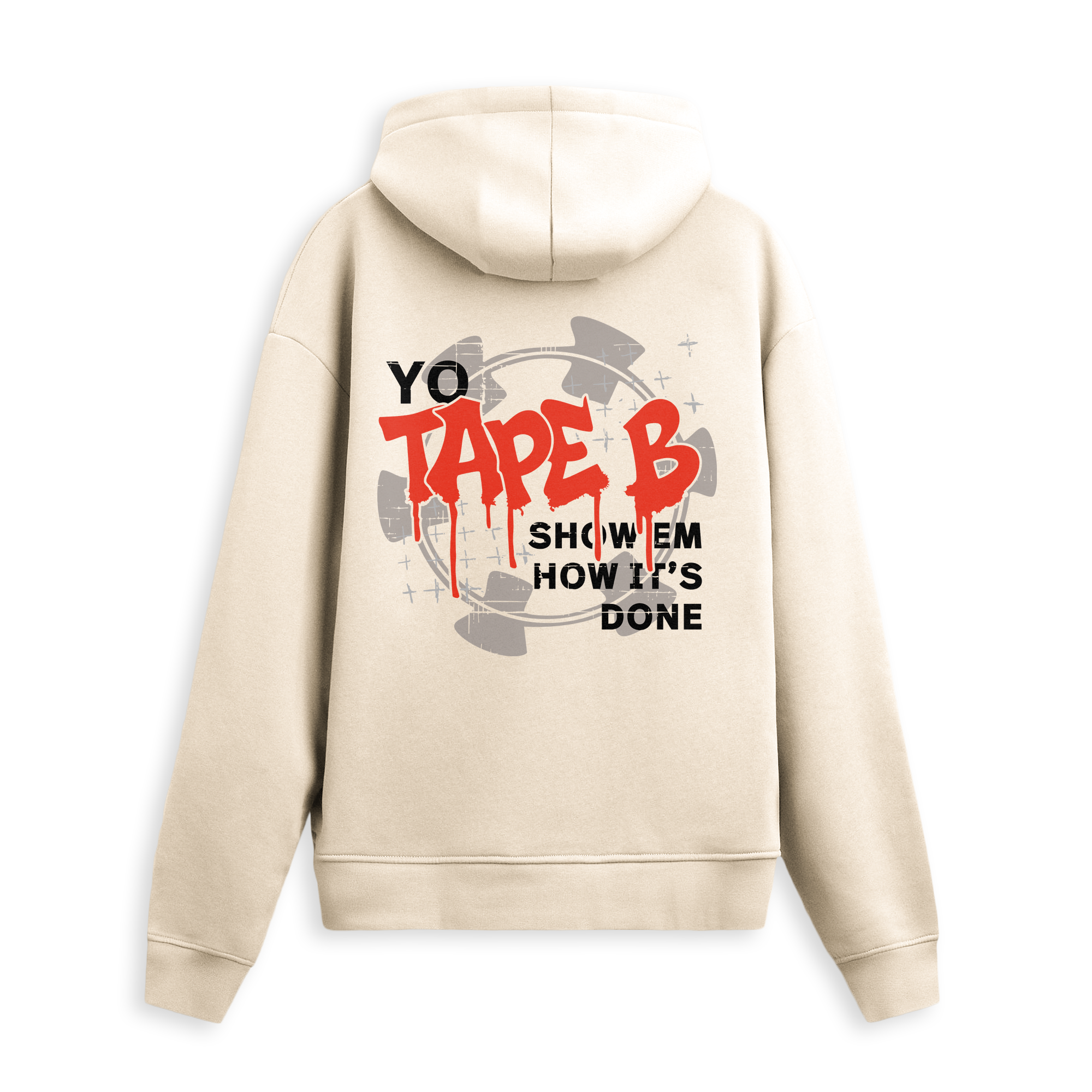 (Limited Time Pre Sale) Tape B - Drippin Hoodie - Bone