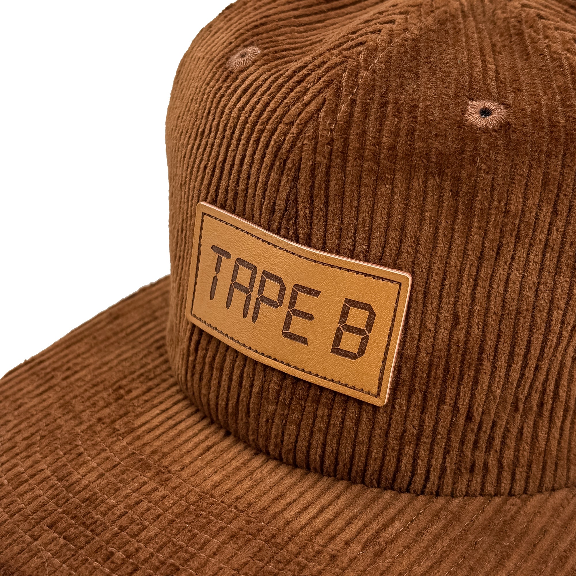 Tape B - Corduroy Logo Snapback - Brown