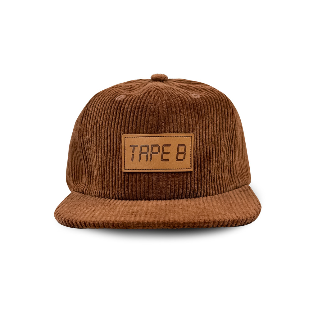 Tape B - Corduroy Logo Snapback - Brown