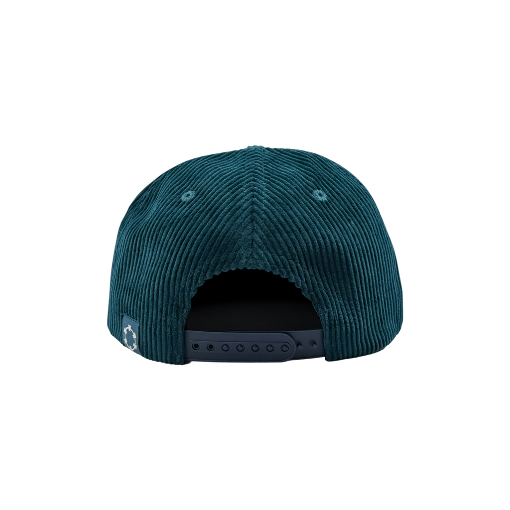 Tape B - Corduroy Logo Snapback - Storm Blue