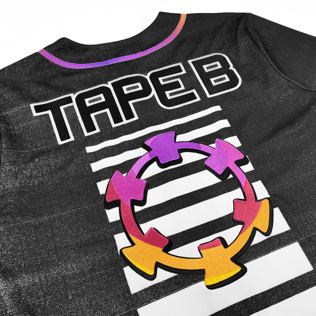 Tape B - High Energy Baseball Jersey - Black