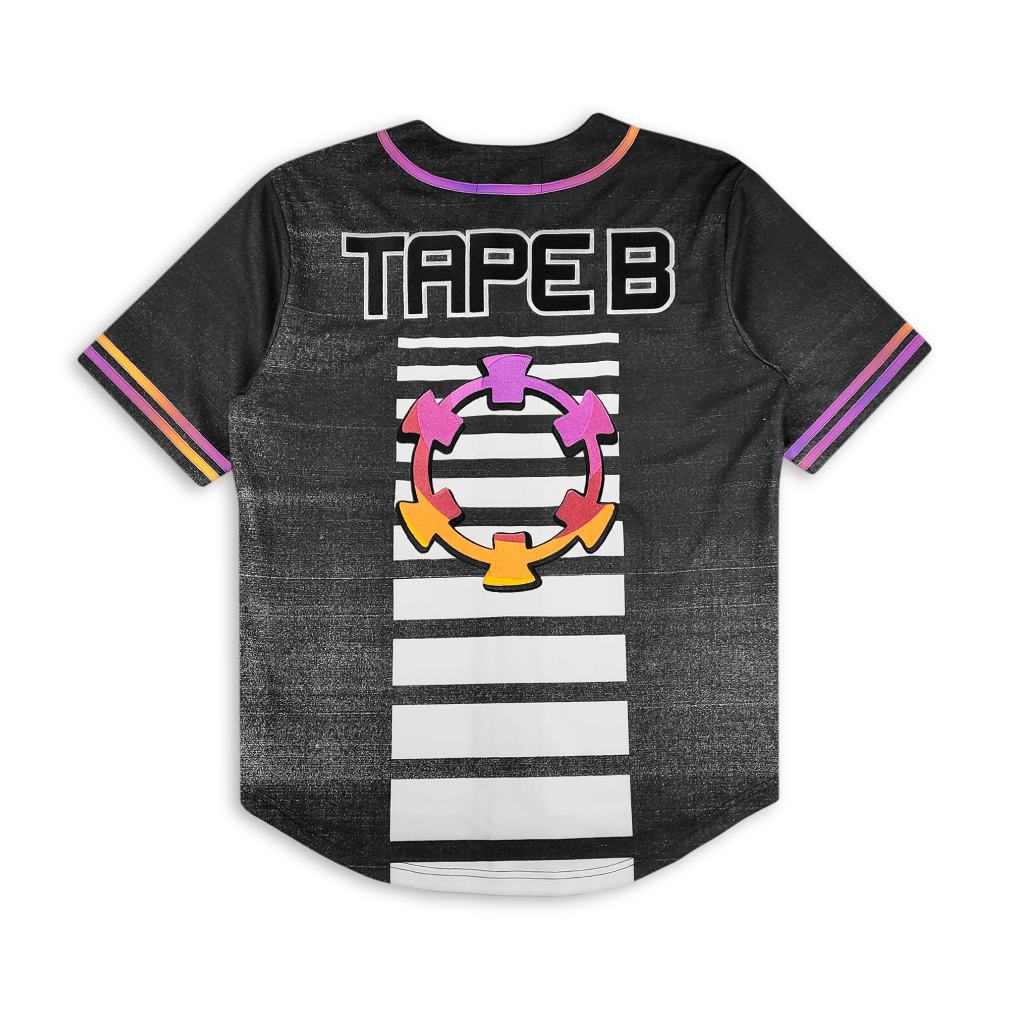 (Limited Time Pre Sale) Tape B - High Energy Baseball Jersey - Black