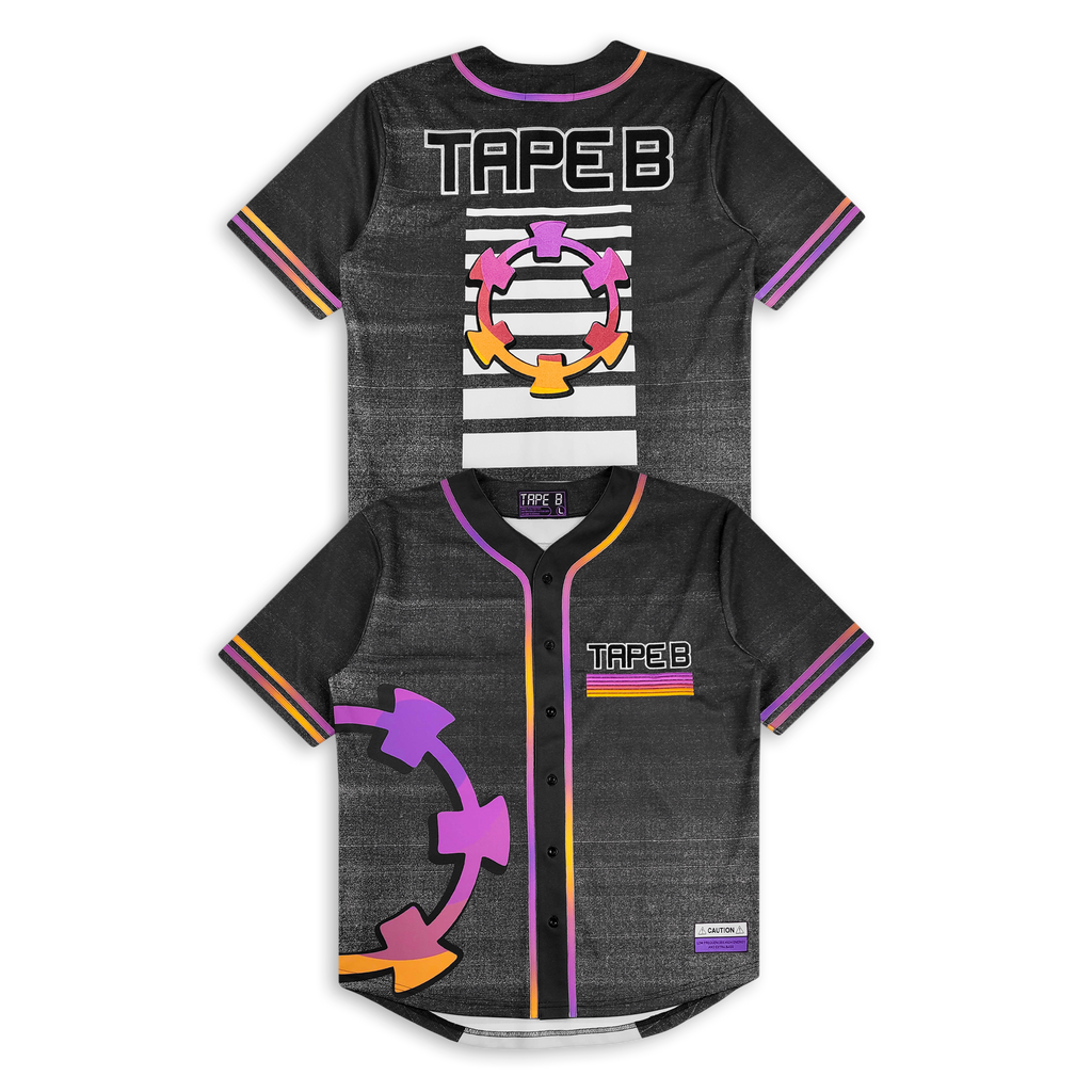Tape B - High Energy Baseball Jersey - Black