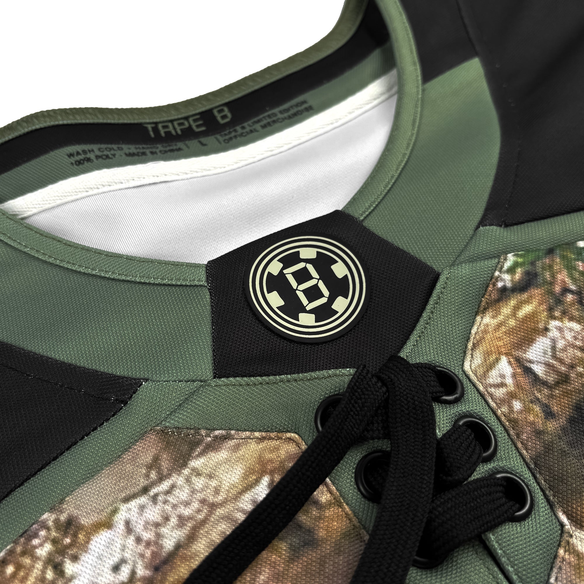 TAPE B - REAL B CAMO HOCKEY JERSEY - GREEN