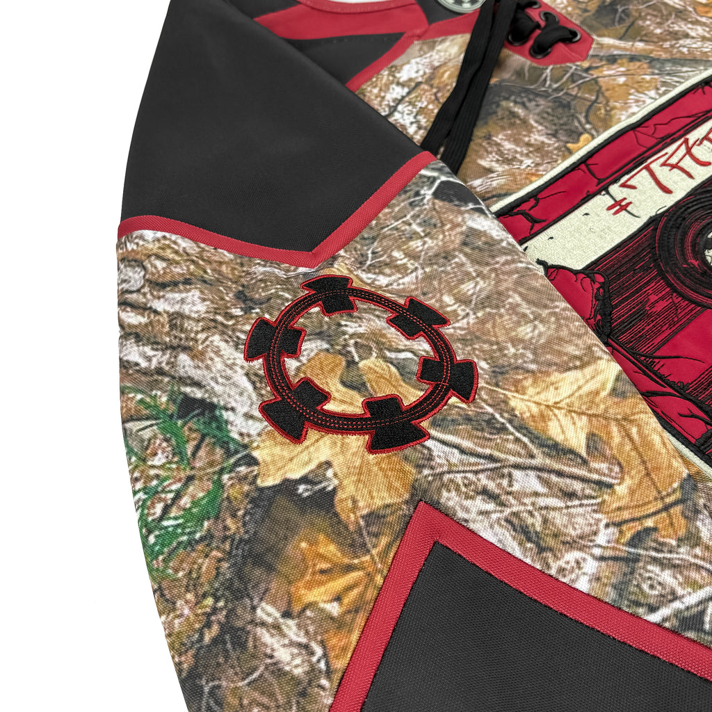 TAPE B - REAL B CAMO HOCKEY JERSEY - RED