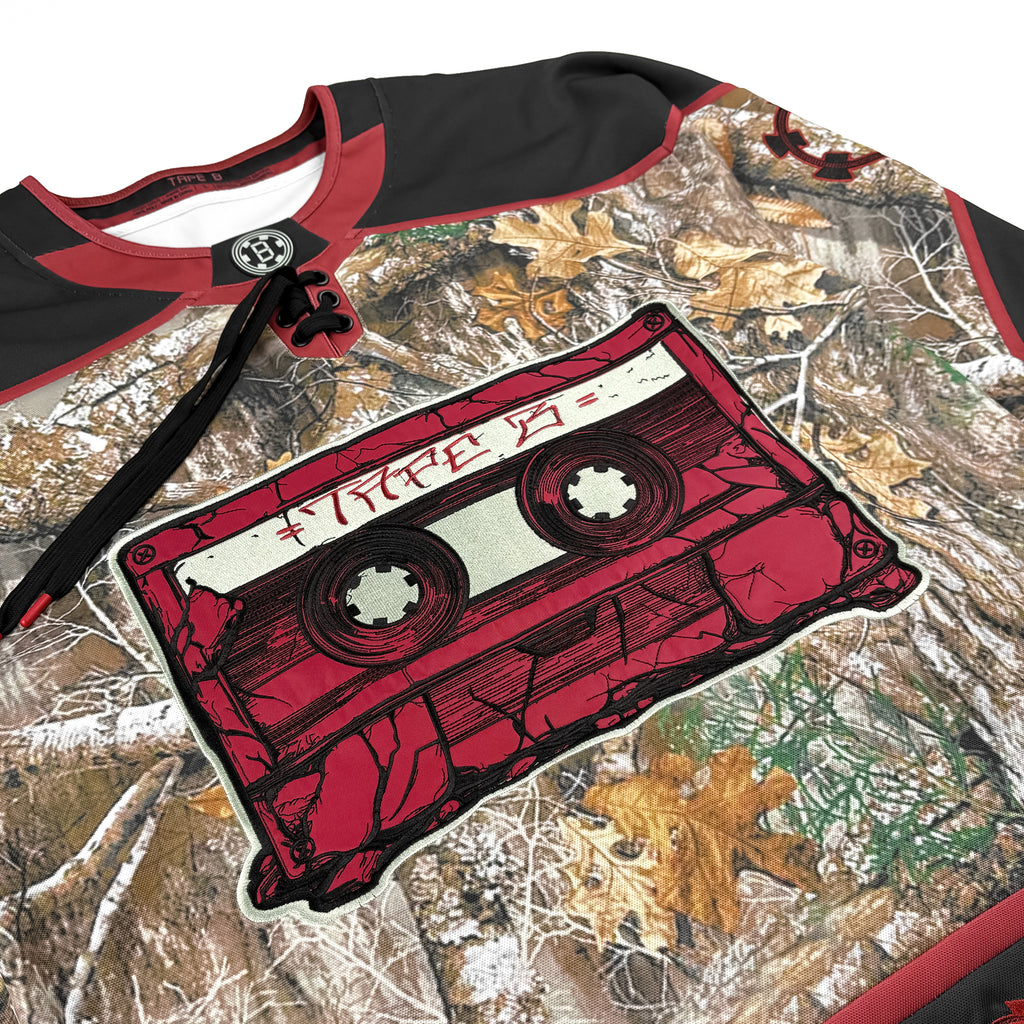 TAPE B - REAL B CAMO HOCKEY JERSEY - RED
