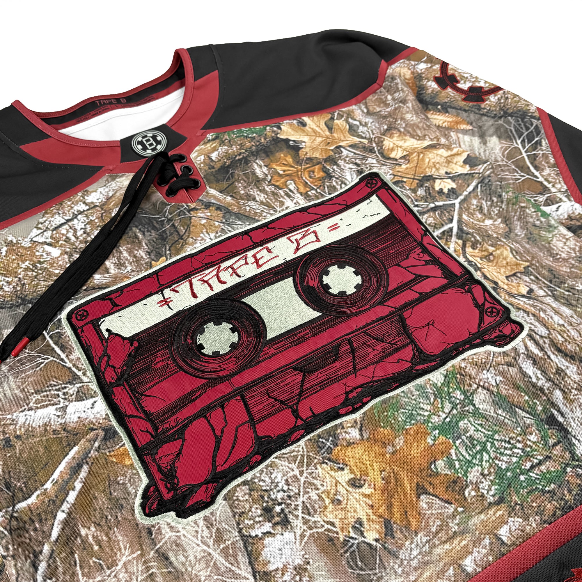TAPE B - REAL B CAMO HOCKEY JERSEY - RED
