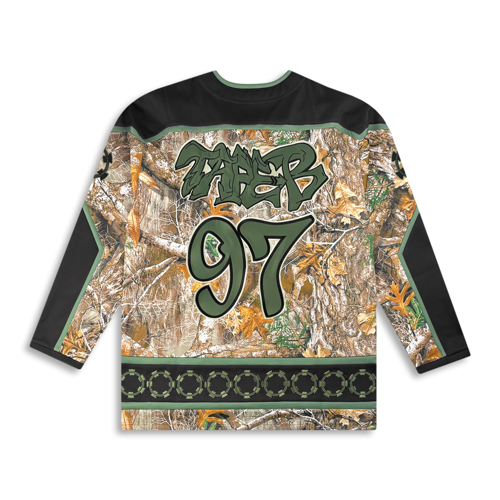 TAPE B - REAL B CAMO HOCKEY JERSEY - GREEN