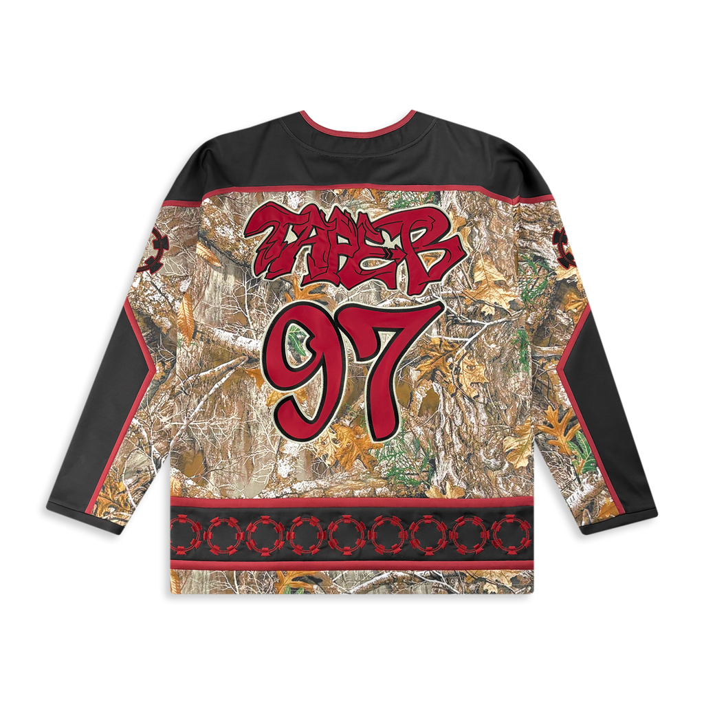 TAPE B - REAL B CAMO HOCKEY JERSEY - RED