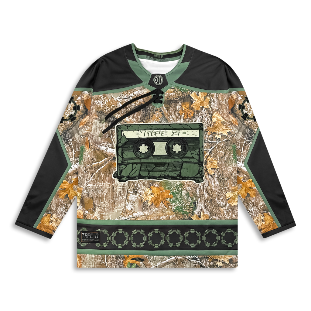 TAPE B - REAL B CAMO HOCKEY JERSEY - GREEN