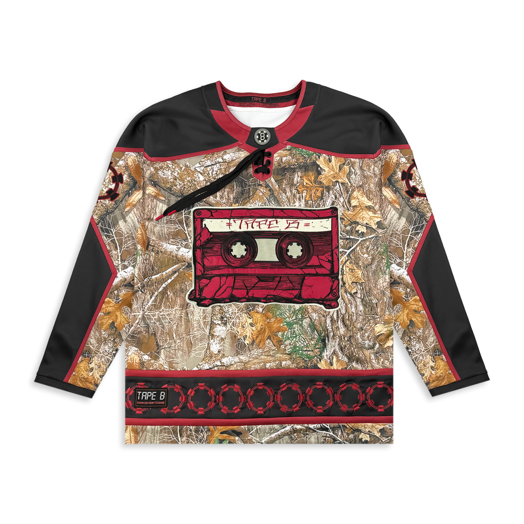 TAPE B - REAL B CAMO HOCKEY JERSEY - RED