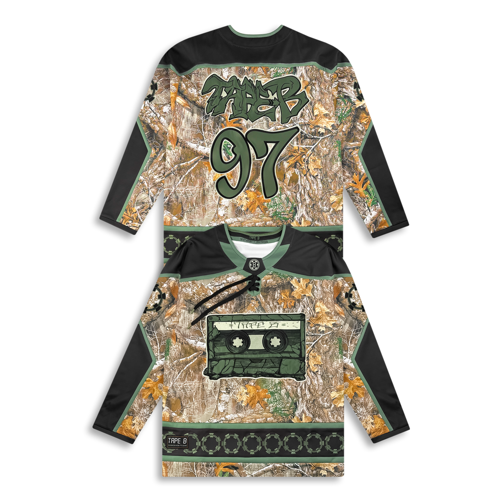 TAPE B - REAL B CAMO HOCKEY JERSEY - GREEN