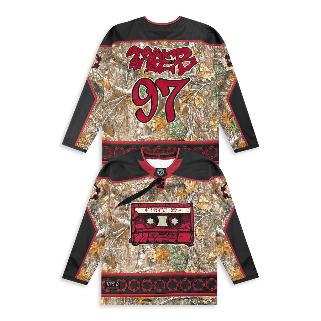TAPE B - REAL B CAMO HOCKEY JERSEY - RED
