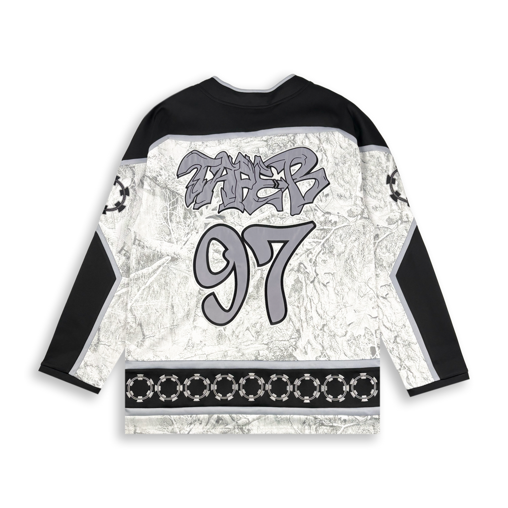 Tabe B - Pixel Hockey Jersey - Grey
