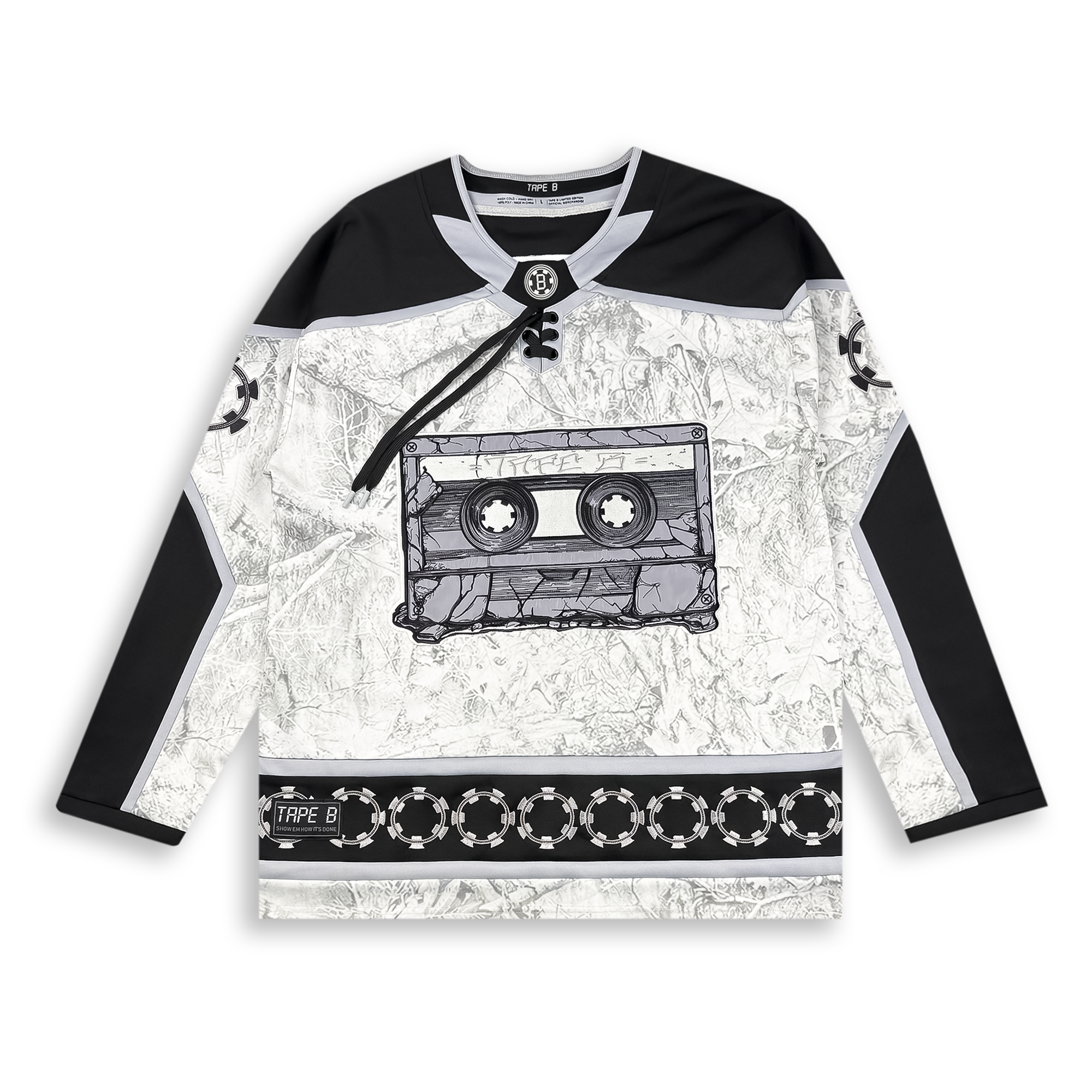 Tabe B - Pixel Hockey Jersey - Grey