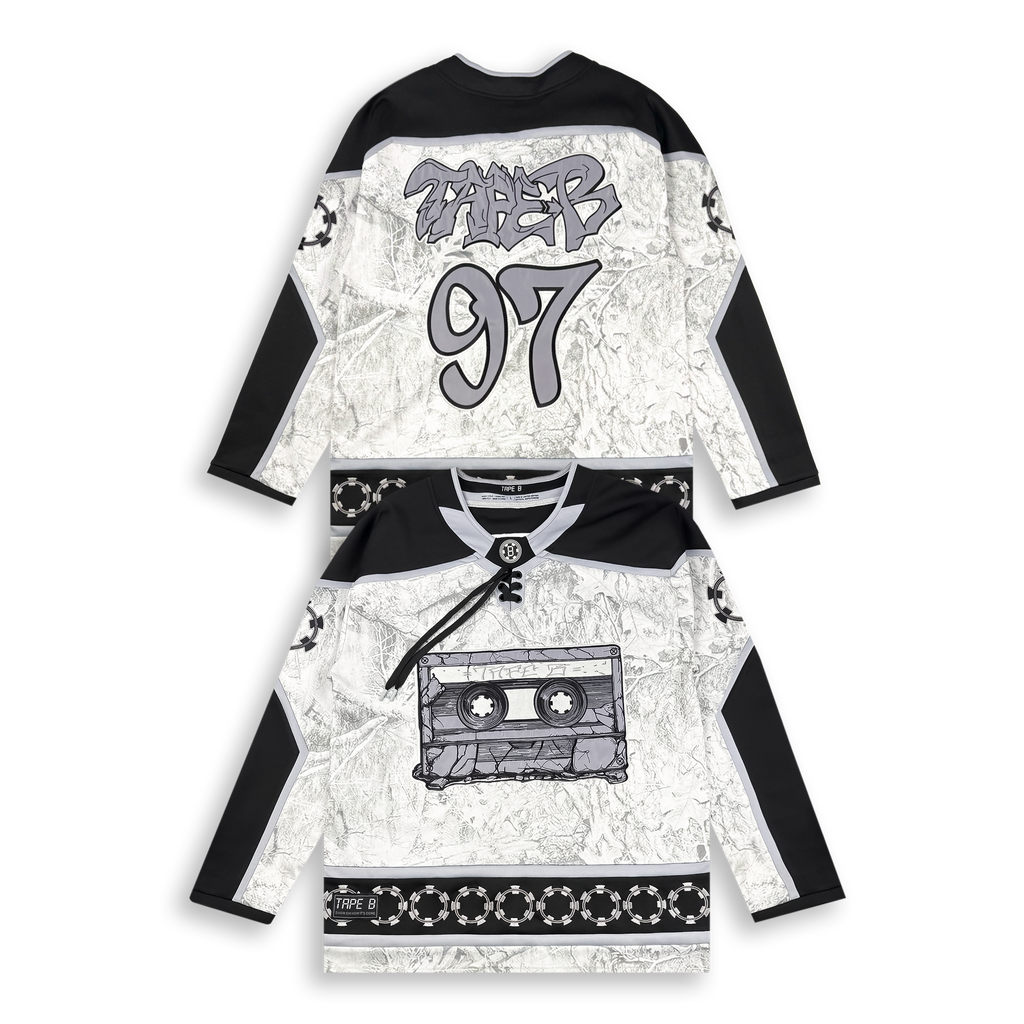 Tabe B - Pixel Hockey Jersey - Grey