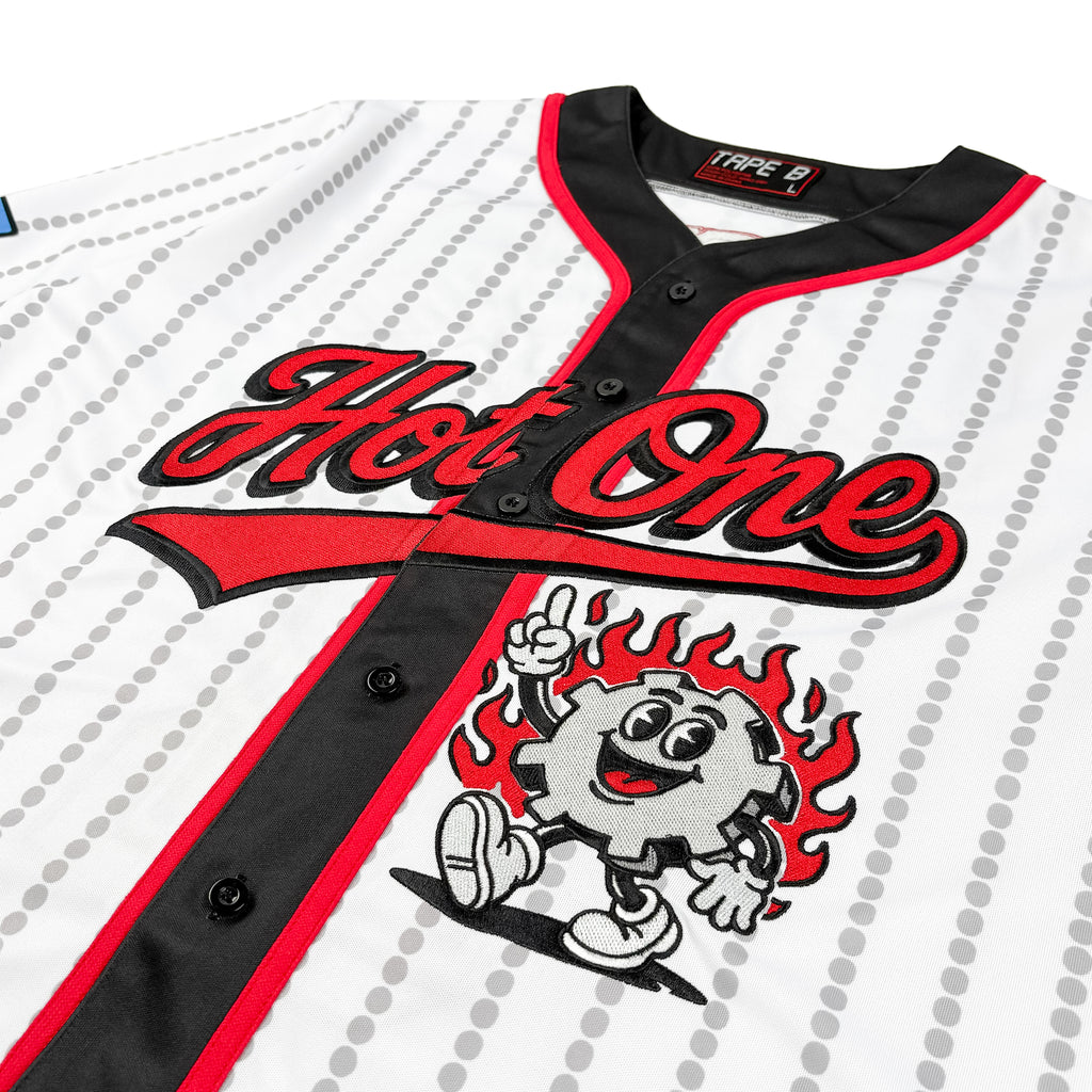 Tape B - Hot One Baseball Jersey - White