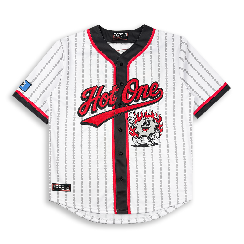 Tape B - Hot One Baseball Jersey - White