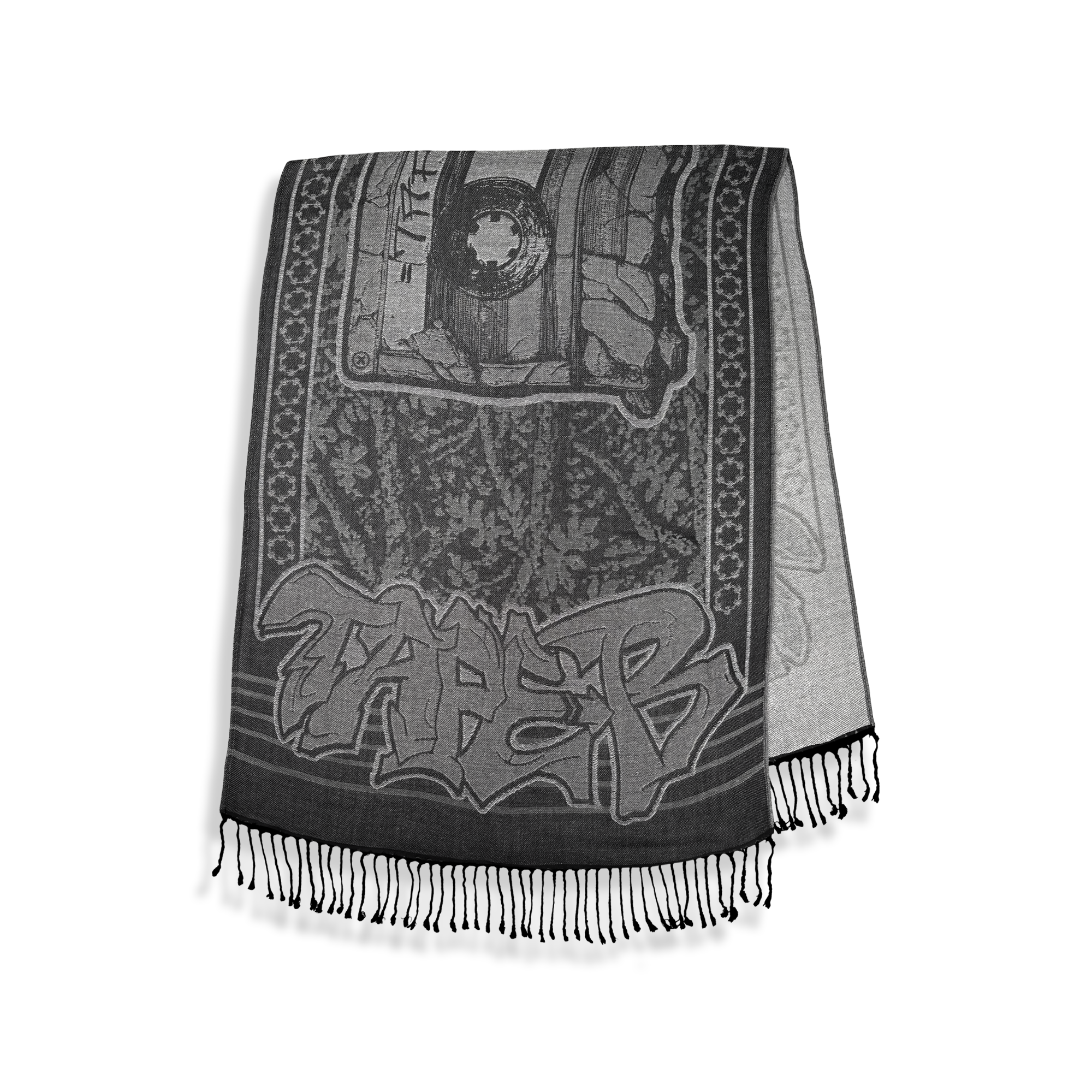Tape B - Real B Pixel Pashmina - Grey