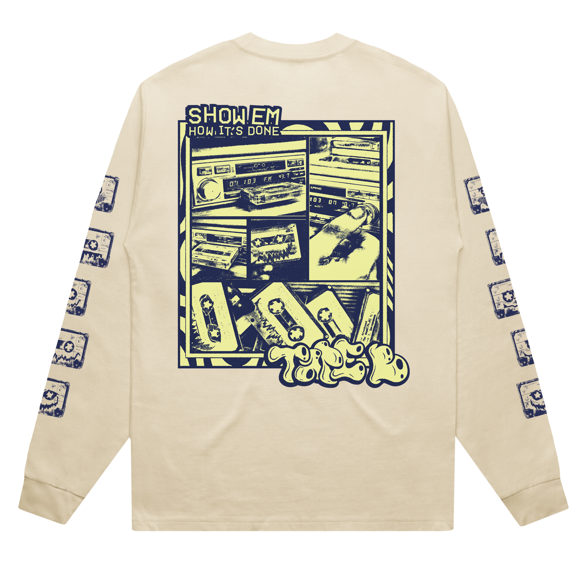 Tape B - Dashboard Longsleeve - Cream