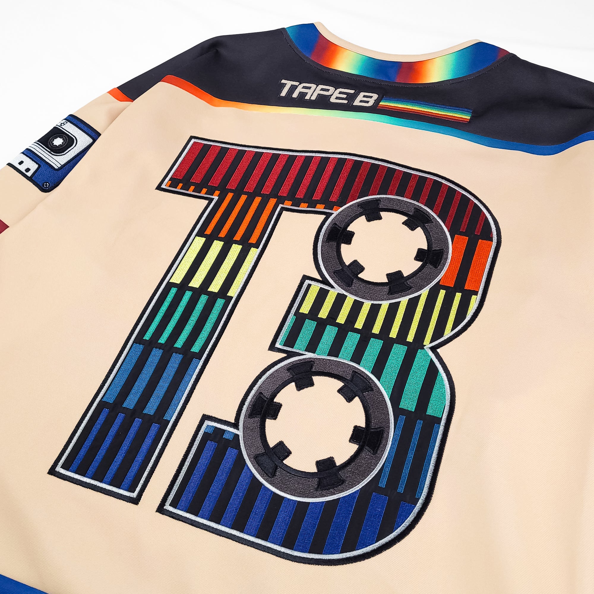 Tape B - Low Frequencies Hockey Jersey - Cream