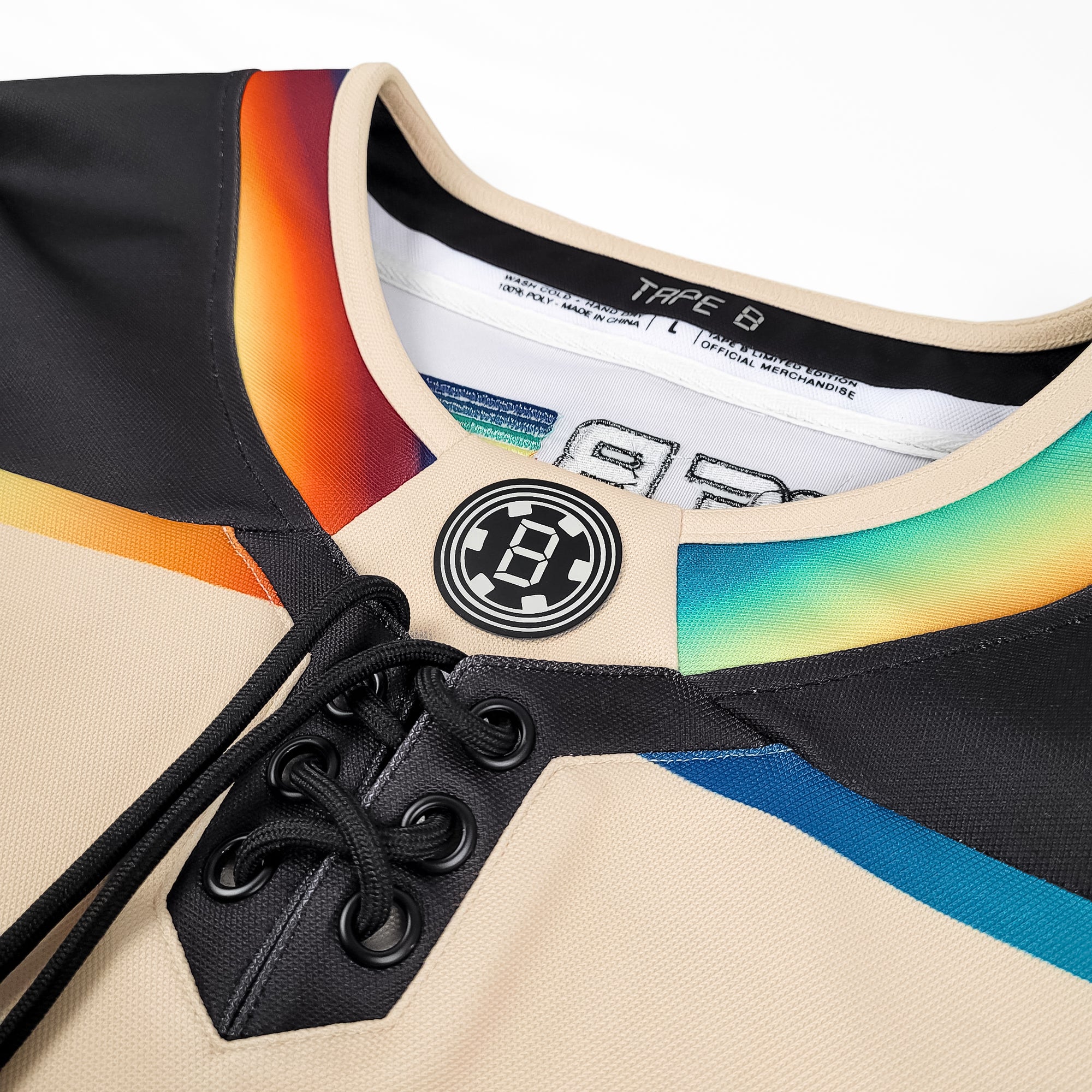 (Limited Time Pre Sale) Tape B - Low Frequencies Hockey Jersey - Cream