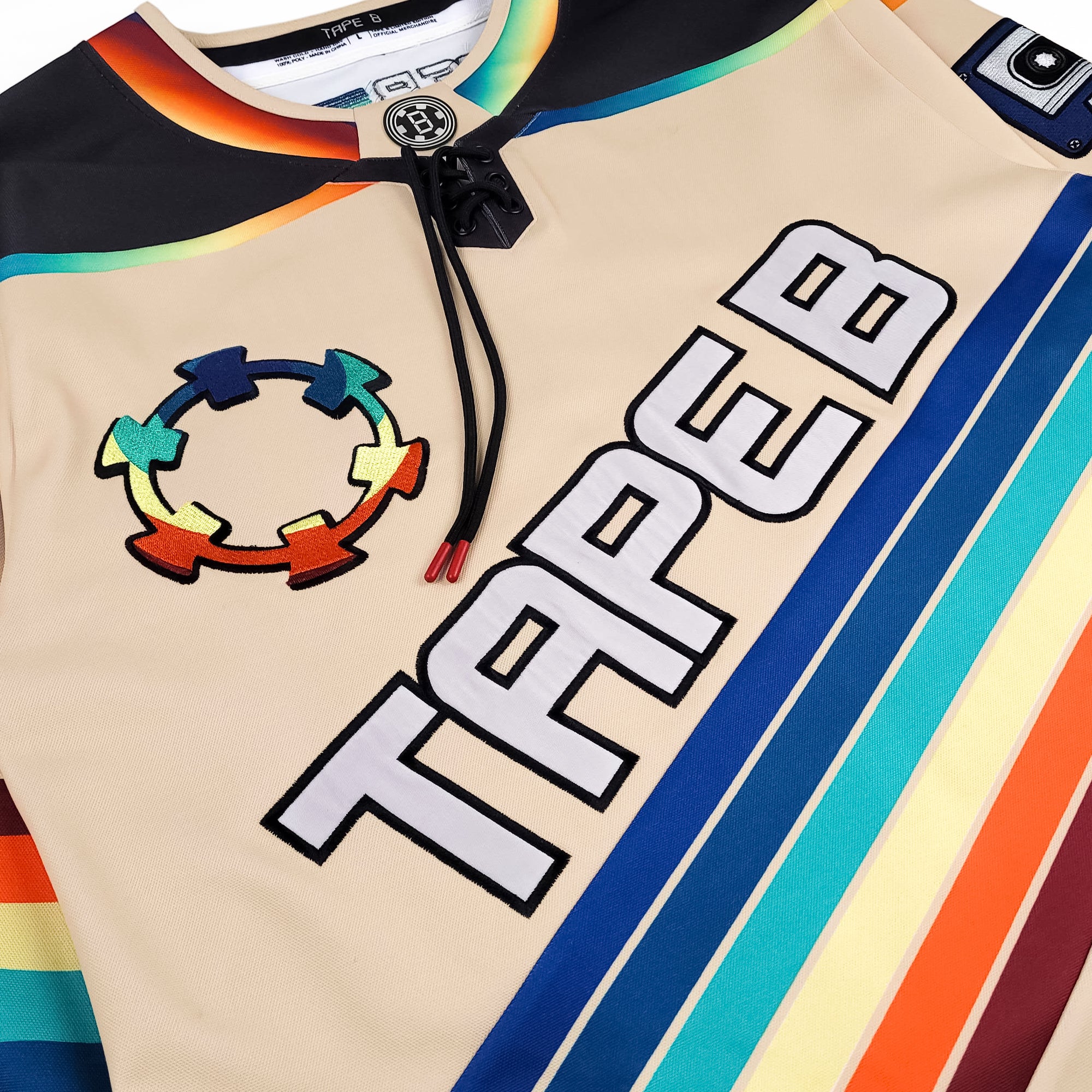 (Limited Time Pre Sale) Tape B - Low Frequencies Hockey Jersey - Cream