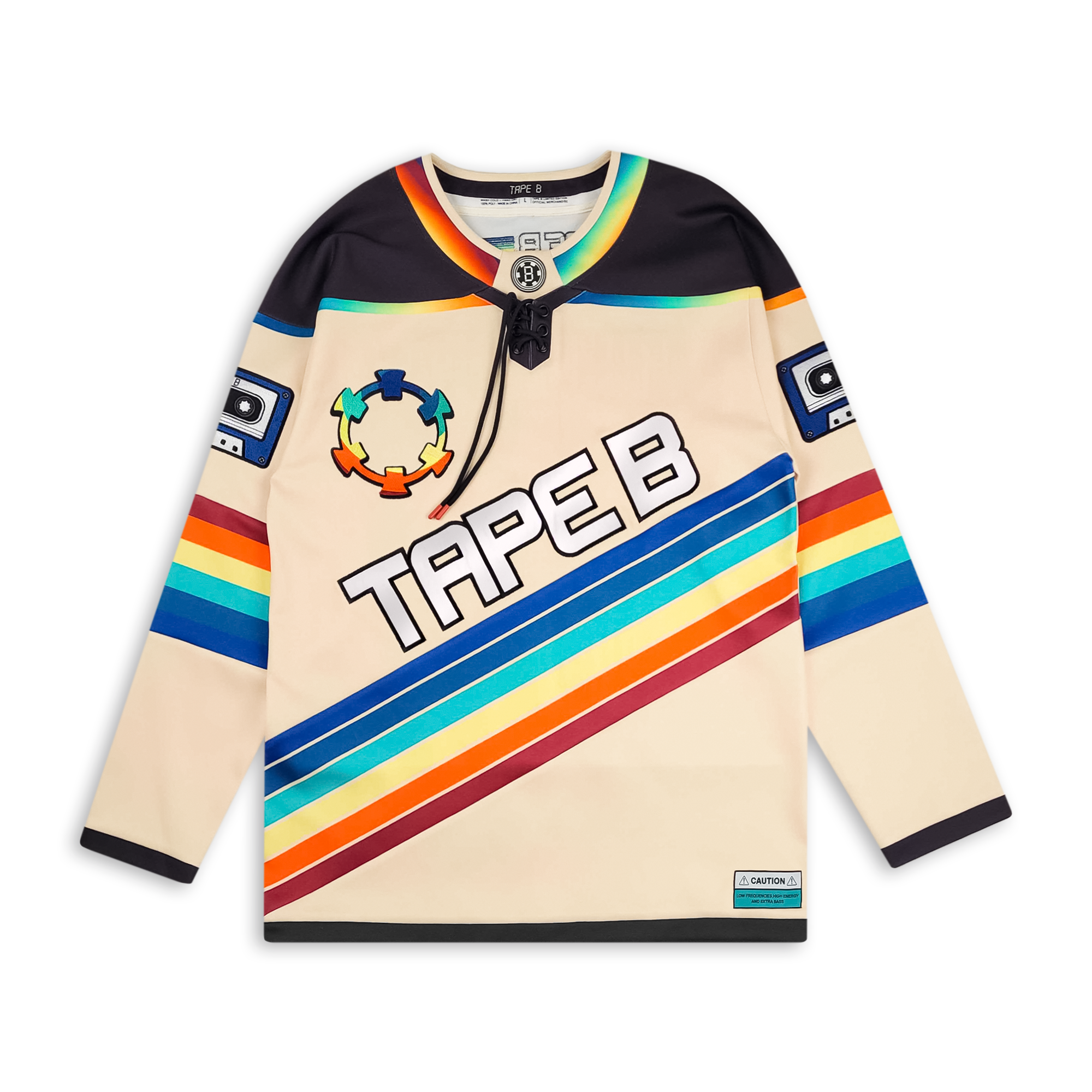 (Limited Time Pre Sale) Tape B - Low Frequencies Hockey Jersey - Cream