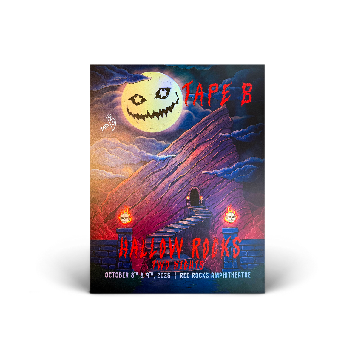 Tape B - Hallow Rocks Holographic Poster V1 - SIGNED