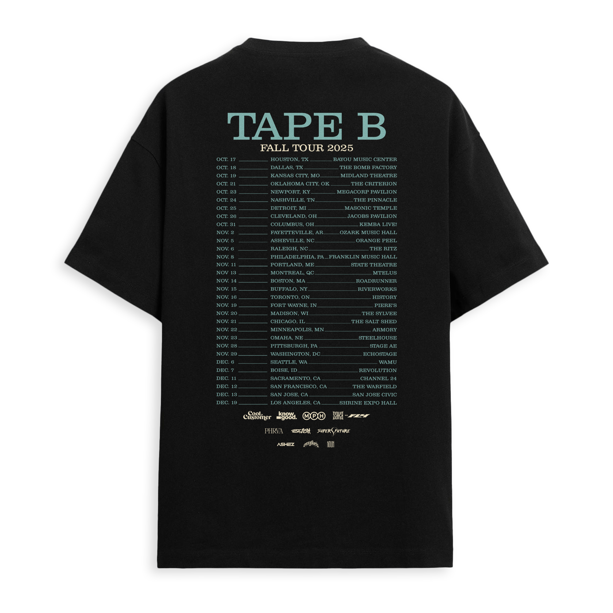 Tape B - Soundtrack Tour Tee