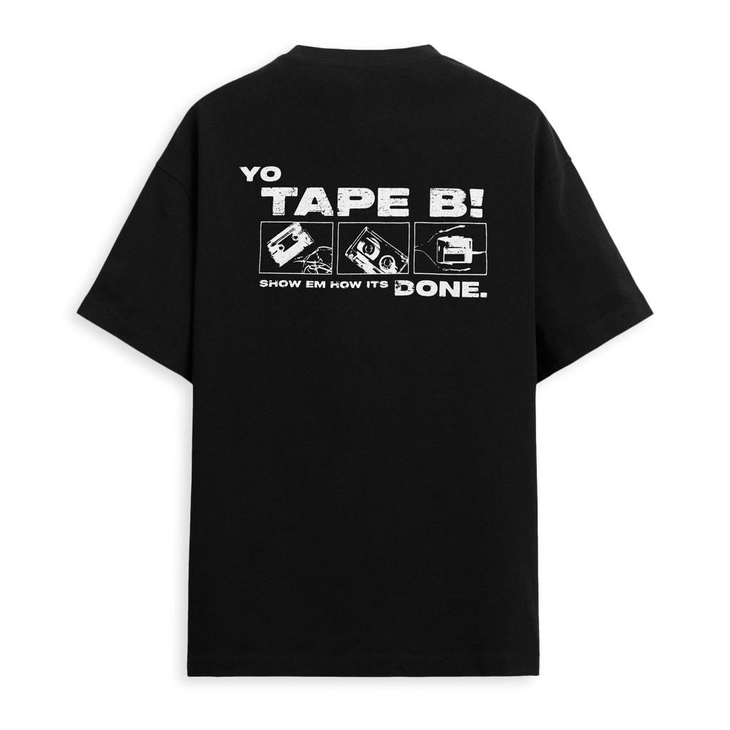 Tape B - Yo Tape B Tee - Black