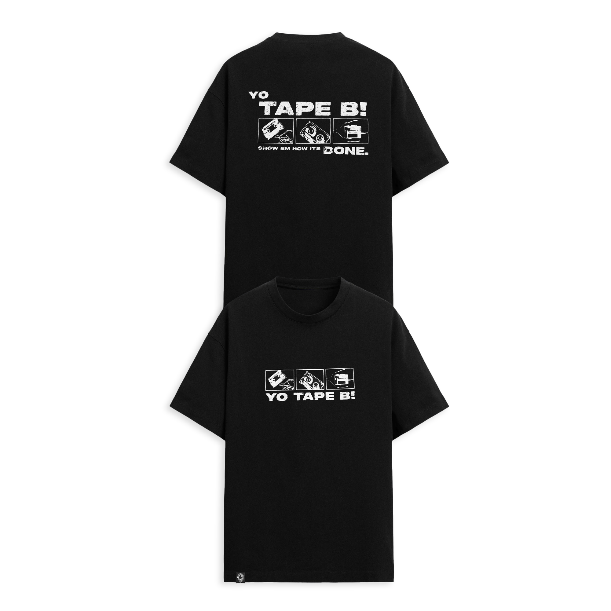 Tape B - Yo Tape B Tee - Black