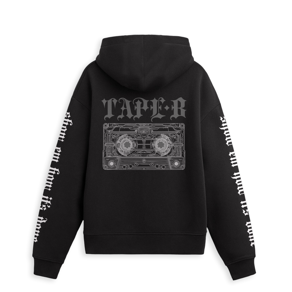 Tape B - X-ray Tape Hoodie - Black