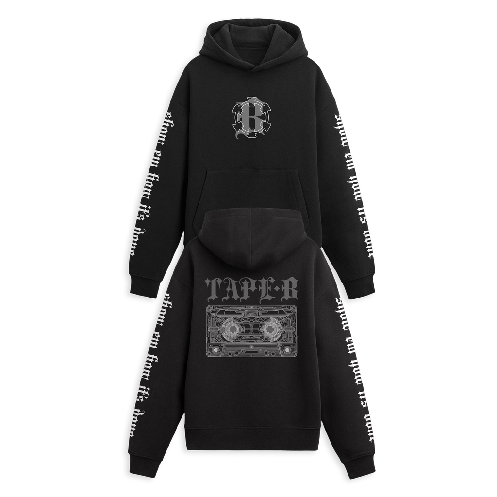 Tape B - X-ray Tape Hoodie - Black