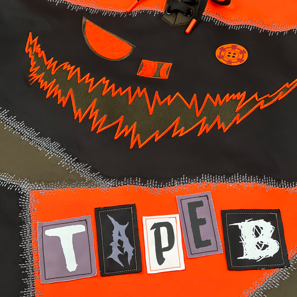 Tape B - Patchwork Hooded Hockey Jersey